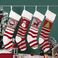 Veki božićni ukrasi pleteni vuneni ukrasi poklon torba Božićne čarape izvan Gardnog Božića