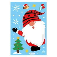Santa Claus Elk Shopping Mall Božićni ukras Nema ljepljivih naljepnica Prozor Staklene elektrostatičke