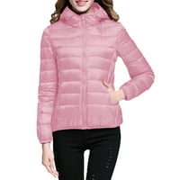 Ženski kaput topla vodootporna lagana jakna s kapuljačom s kapuljačom zimska sa recikliranom izolacijom
