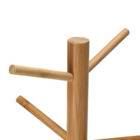 Držač kupa od bambusa, nosač od prijenosom čaša, držač za čaše, stalak za skladištenje drveća za kuhinju za stol