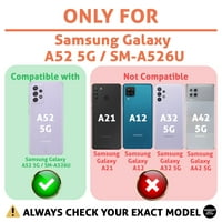 Osobni tanki poklopac školjke Kompatibilan je za Samsung Galaxy A 5G, ikona za napajanje baterije Ispis,