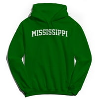 Mississippi grafički irski zeleni muški pamučni pulover Hoodie