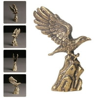 Eteauty Eagle statue Figurine životinjske ptice mesingane figurine Skulptura Decrethop Shui Feng Decor ćelav model Pokloni Hawk bakrena sreća