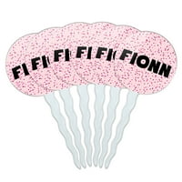 Fionn Cupcake Pice Toppers - set - ružičaste mrlje
