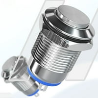 Prekidač za metalnu tipku DIY vodootporni samo-zaključavanje gumba 12V 1NO1NC