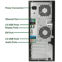 Obnovljena HP Z Workstation MT Computer Core i 6th 3.4GHz 8GB RAM-a, 2TB HDD, 240GB M. SSD tastatura i miš, Wi-Fi, DVD Win Pro radne površine