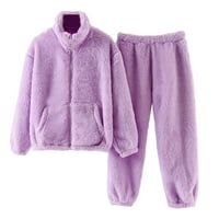 Dječja odjeća odjeća dječje djevojke zimske dugih rukava pune boje Pajamas vrhovi hlače postavi odjeću za bebe 10- godina