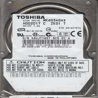 MK6034Gax, A0 AC101A, HDD2D C ZK T, TOSHIBA 60GB IDE 2. Tvrdi disk