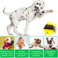 WAGOOLY TRETSKE TRETSKE IMANI DOG - Rupa Wobble PET Dispenzer za sporo ulagač, zabava Interaktivna igračka