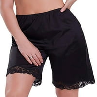 Eyicmarn ženske šarene kratke hlače udobne dnevne dna rastezanje Satenske čipke PJ dno