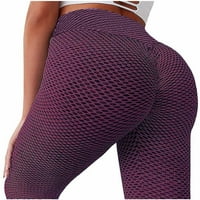 Aufmer Hlače za žensko čišćenje elastičnih struka Sportske hlače Duge obične joge hlače za žene Ženske