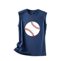 Modne majice za žene Softball rezervoar bez rukava Crewneck Sport Bluza TEE Light Težina Vintage Košulje Grafički casual Tee zazor za prodaju Stavke Jeftino u prodaji