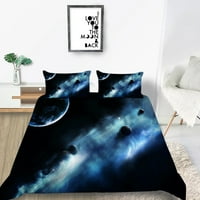 Modni 3D zvjezdani nebo tiskani pokrov posteljine sa pokrivačima sa jastučnim prekrivačima, kraljicom