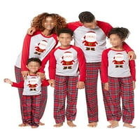 Božićni podudaranje porodice pidžama postavljeno porodično spavaće večeri noćni odjeća dugi pidžami set