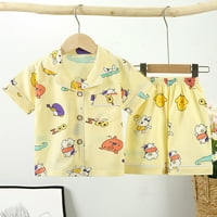 Outfit za bebe setovi kratki rukav Cartoon Dinosaur banana Sleep banana Na vrhu kratke hlače