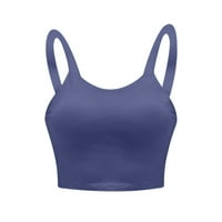 Raeneomay Push Up BRA Prodajni čišćenje Žene Yoga Solid bez rukava Hladne ležerne rezervoare za bluze na vrhu