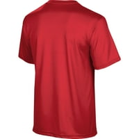 Muški izgled crvene kantage Firebirds brat logo Stripe majica
