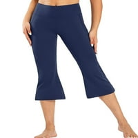 Niveer žene joga hlače sa džepom Capri Lounge usev gamaše rastezanje treninga teretane Jogger Flare Bell Bots Activewear