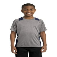 Sport-Tek Youth Heather Colorblock Contender TEE