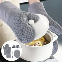 Pećnica mits set sa četkom za ulje i jastučićima protiv klizanja silikonske rukavice za kuhinju za kuhinju