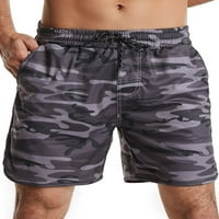Niveer Men Classic Fit Cratstring Plaža Kratke hlače Muška havajska odjeća Elastična vježba Srednja struka Ležerne mini pantalone