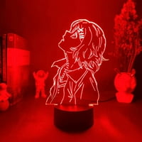 Anime 3D Slika lampica Tokio Ghoul Ken Kaneki Juzo Suzuya za dekor spavaće sobe Standardni odmor DIY Lighting Otaku Prijatelji Poklon za djecu Spavaća soba