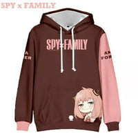 Anya Ženske djevojke Hoodie Anime Spy Porodica 3D štampanje mekog unise džemper kostim pulover