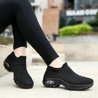 Čizme za gledanje Wedge Wide Foot cipele za cipele žene ljuljanje debele modne ležerne studentske mreže