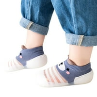 Dječaci Djevojke Životinjski otisci crtane čarape cipele Toddler Prozračne mreže The Podne čarape Noz klizne pripreme cipele Stripe Ride Cipele