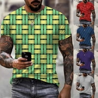 Muškarci 3D noviteti Grafički kratki rukav Sportska teretana Fitness mišić Majica Top Tee