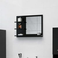 Vidaxl Ogledalo u kupaonici Ispraznost sa policama za šupu