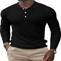 Avamo muške vrhove Polo majice s dugim rukavima Majica Jednobojna Majica Jesen Moda Basic Tee Regular