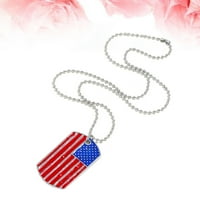 Moda američka ogrlica za zastavu Patriot Viseći privjesak za pse Oznaka Oznaka Obrtni moment