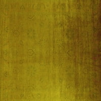 Ahgly Company Machine Persing Trga u zatvorenom prostoru Perzijski žuti boemski prostirke, 8 'kvadrat