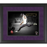 Justin Tucker Baltimore Ravens Facsimile Potpis uokviren 11 14 fotografija reflektora