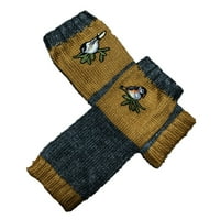 Aoochasliy zimske rukavice čišćenje ženske rukavice zimske pletene rukavice toplo plus baršunaste veze