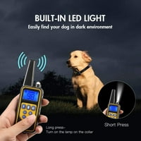 Ogrlica za trening sa daljinskim za tri psa Pet Električni vodootporni pas sa psećim udarcem sa zvučnim