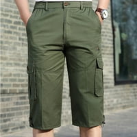 Sportske letnje u boji Ljetne kratke hlače Fitness hlače Pocket bodybuilding muške muške hlače sa džepnim džepom vojske zelene xxxxxxl