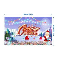 Njspdjh Photo rekviziti Božićni tapiserija Viseći Xmas Zimska zidna zidna tapiserija Tkanina od umjetničkih ukrasa