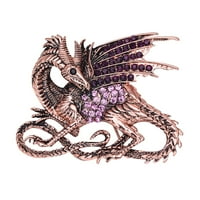 Životinjski broš fierce Dragon Rhinestone revel pin moderan za žene muškarci