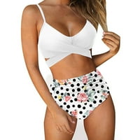 Ausyst bikini setovi za žene modne kupaći kostim dva kostima za ispis kupaćih kostima za plažu za letnji