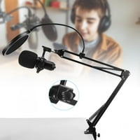 Mikrofon, aluminijska legura + mikrofon za snimanje ABS-a, držač za prijenos uživo i televizijske stanice
