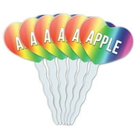 Apple Heart Live Cupcake tipovi - set od 6
