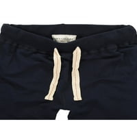 Avamo muns pamučne kratke hlače casual salon pune boje sa džepovima nacrtač elastičnih struka Jogger