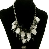 Mi Amore srebrna-tonska ogrlica od srebra sa obalnim oblikovanim stilom i jasnoćom akcenti TMN-B226