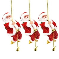 Veki Twerking Božićni Djed Mraz sa električnim kaskadnim štandom muzičkim poklon lutkim božićnim šeširima
