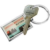 Keychain USA Rivers Lamping Whildfish River - Michigan