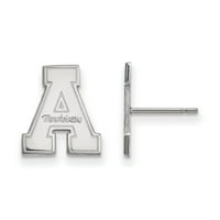 Apalachian State Mountaiers School Pismo Logo Sterling Silver Post Minđuše