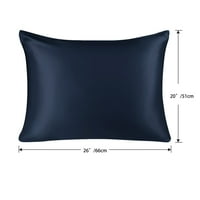 PiccoCasa momme svilena jastučna jastučna jastučna jastučna pokrov, mornarski standard
