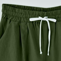 Aloohaidyvio ženske sportske hlače, ženski ljetni tiskani peto bodova Velike veličine pamučne pantalone
